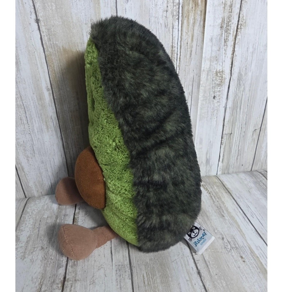 100%AUTHENTIC Jellycat Amuseable Avocado Green Plush Stuffed Animal Toy 13Inch - Picture 9 of 14